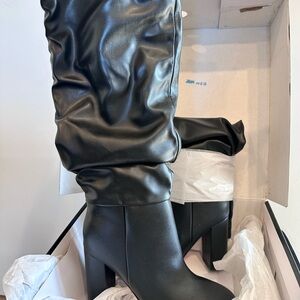 Nine West Black Heeled Boots